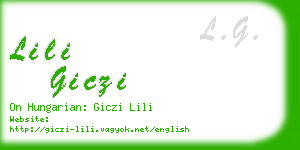 lili giczi business card